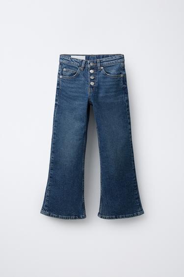 JEANS FLARE - E kaltër nga Zara - Imazh 0
