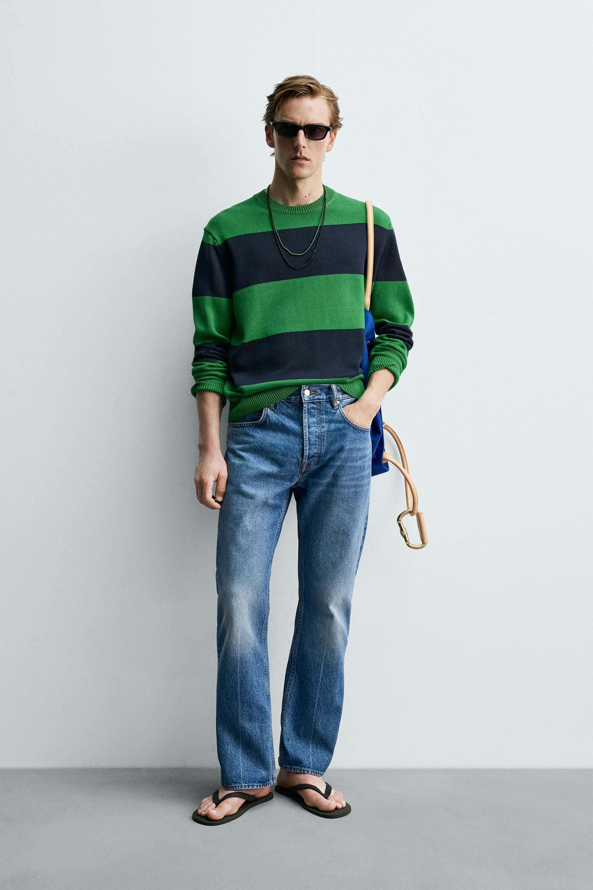 PULL EN JACQUARD À RAYURES AARON LEVINE X ZARA
