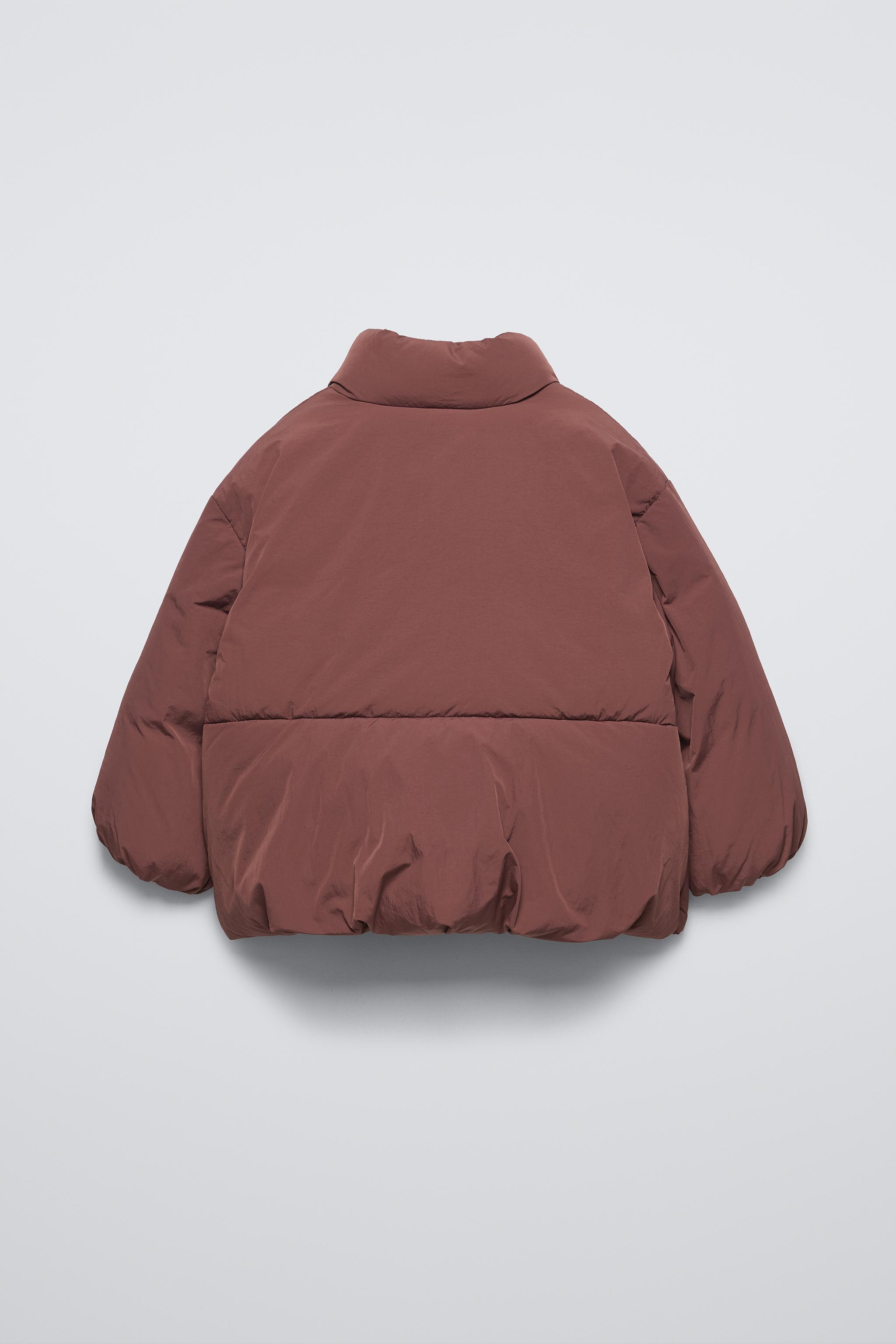 Zara Oversized Button Down Puffer online Coat