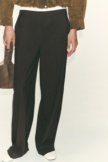 STRAIGHT-LEG TROUSERS WITH DOUBLE WAIST - 178 by Zara - Image 1