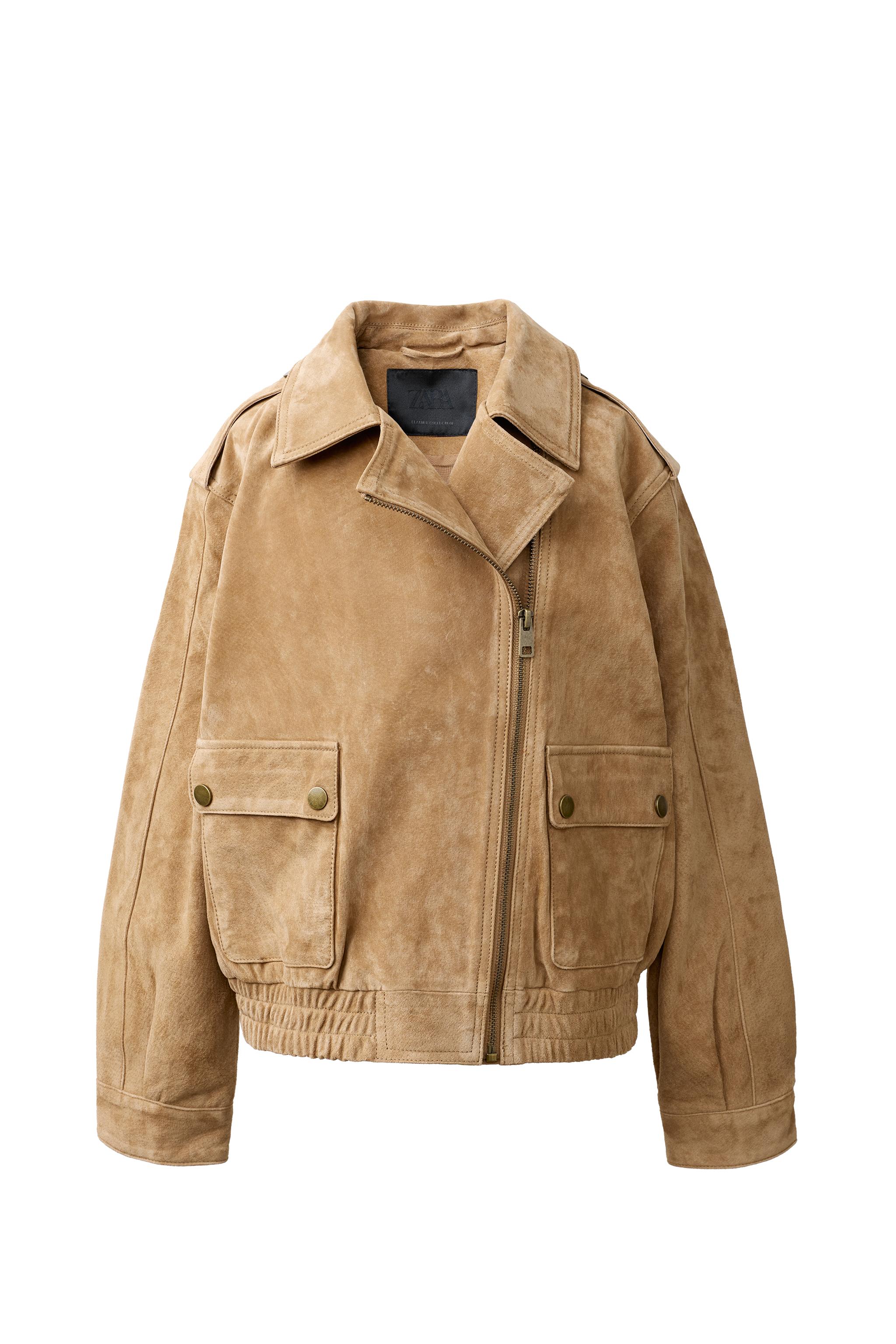 100% LEATHER JACKET - Honey | ZARA United States