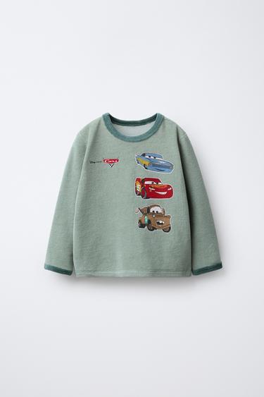 2-6 ANS/ PYJAMA VELOURS CARS FLASH MCQUEEN ET SES AMIS © DISNEY - Vert de Zara - Image 1