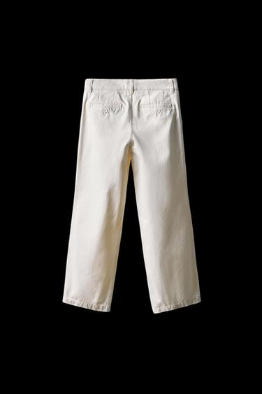 6–10 JAHRE/ TWILLHOSE LIMITED EDITION - Cremefarben von Zara