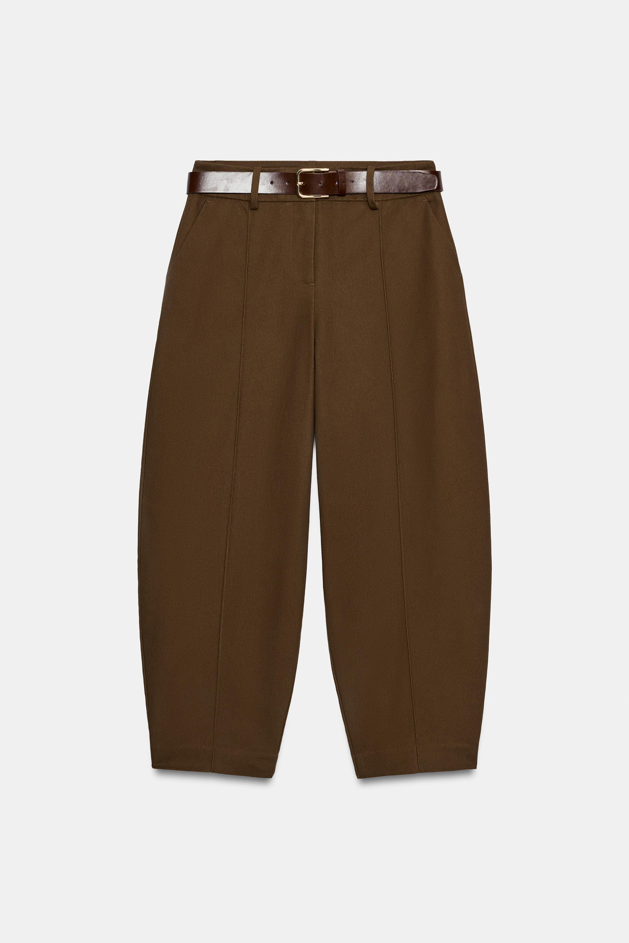 BELTED BALLOON PANTS