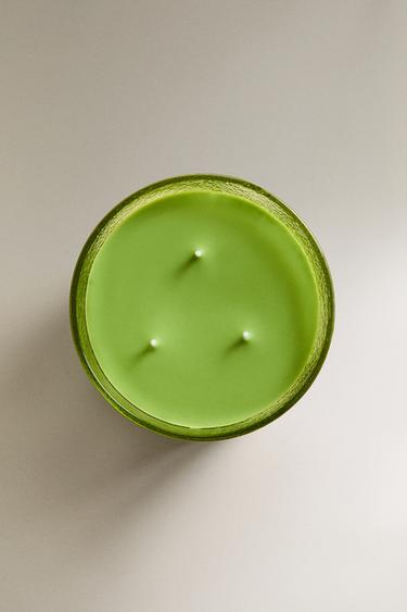 (500 G) LIME & PEPPERMINT SCENTED CANDLE - Fluorescent lime by Zara - Image 2