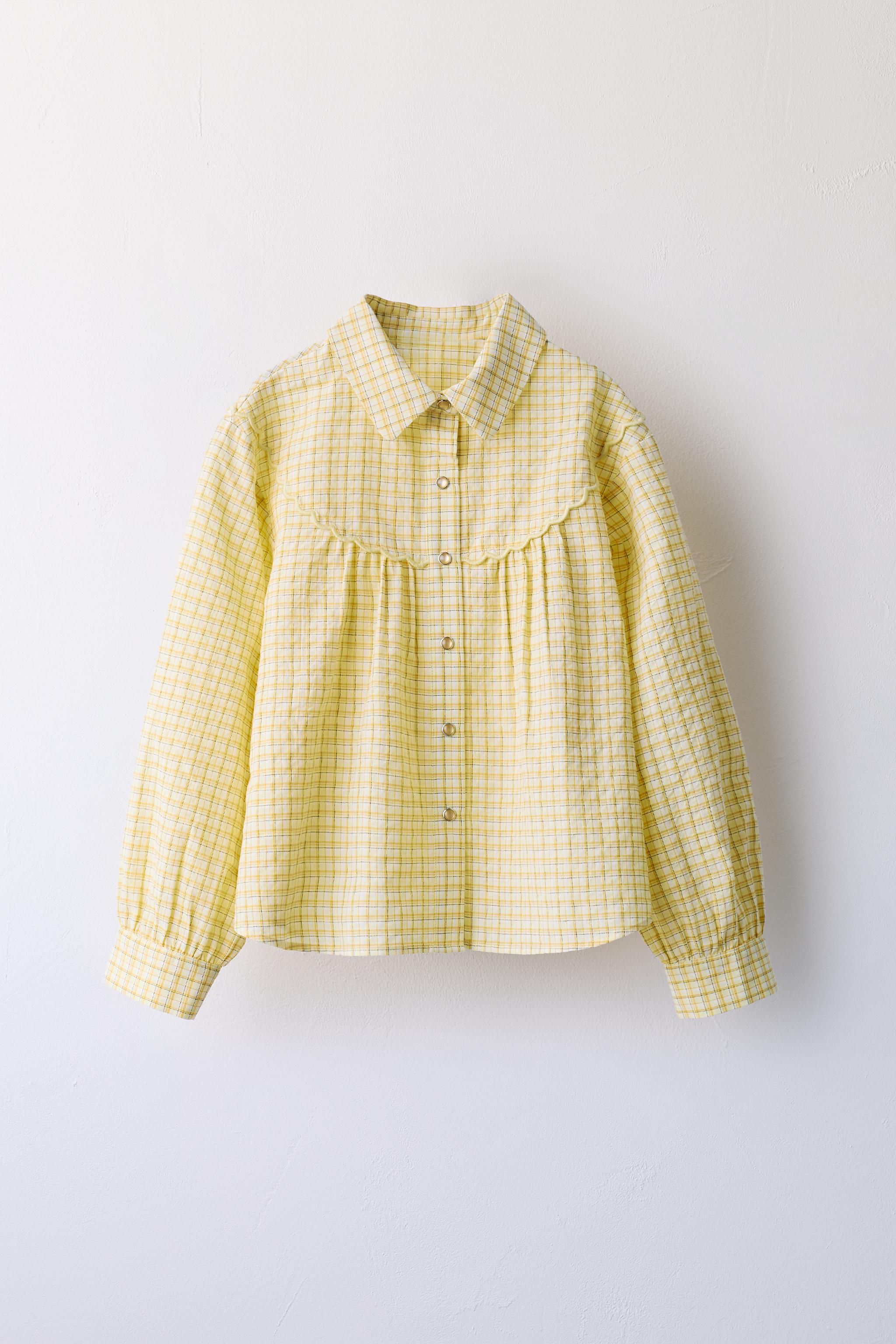 COWBOY YOKE SHIRT — Light yellow