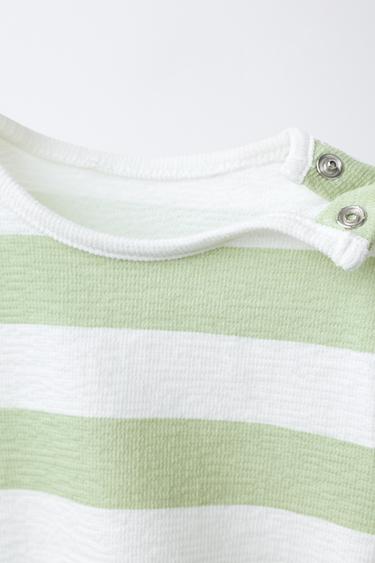 BODY À RAYURES - Vert de Zara - Image 2
