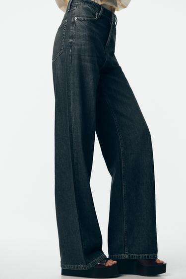 JEANS Z1975 STRAIGHT FIT HIGH-WAIST - Blue / Green by Zara - Image 3