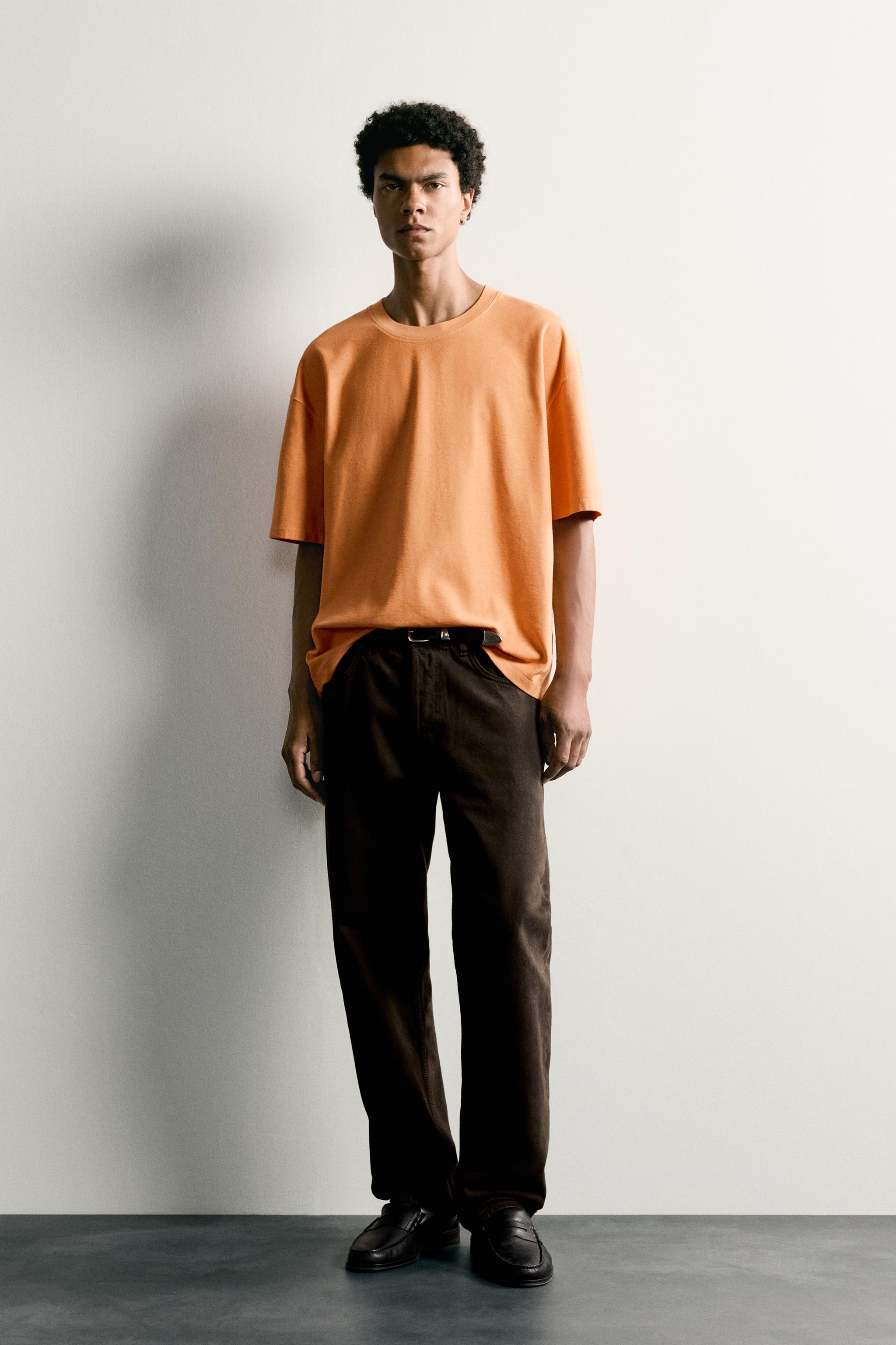 Zara RELAXED FIT DİKİŞLİ T-SHIRT