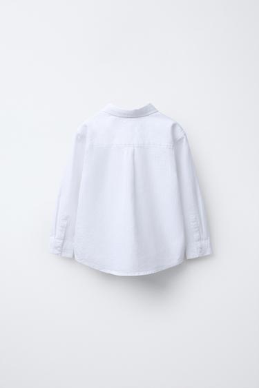 TEXTURED SHIRT - White by Zara - Image 3