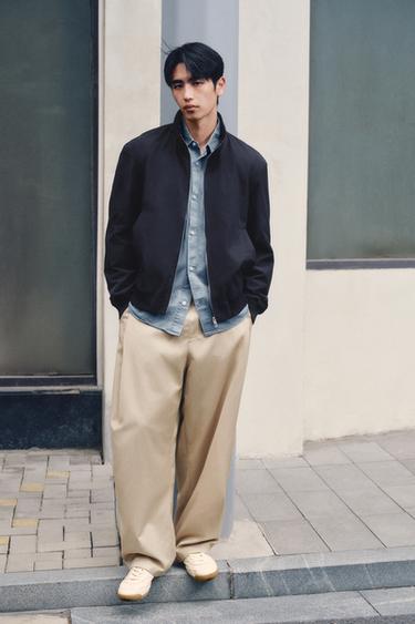 WATER-REPELLENT TECHNICAL JACKET - Navy blue by Zara