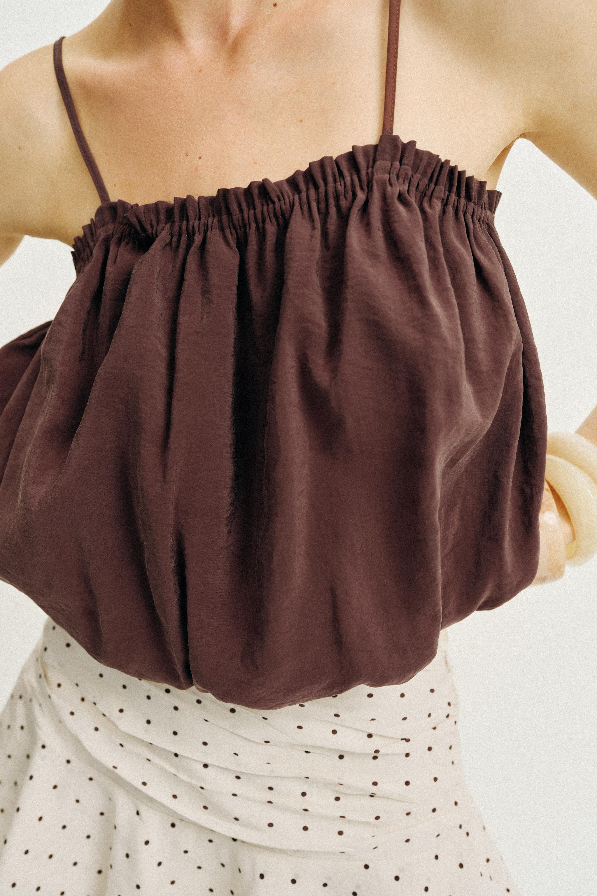 BALLOON STRAP TOP
