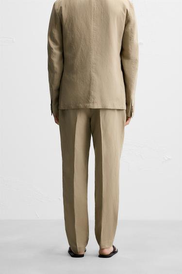 PANTALON DE COSTUME DÉLAVÉ - Beige de Zara - Image 2