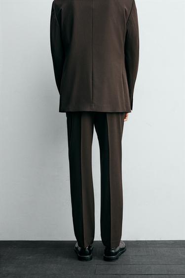 COMFORT SUIT TROUSERS - Brown by Zara - Image 2