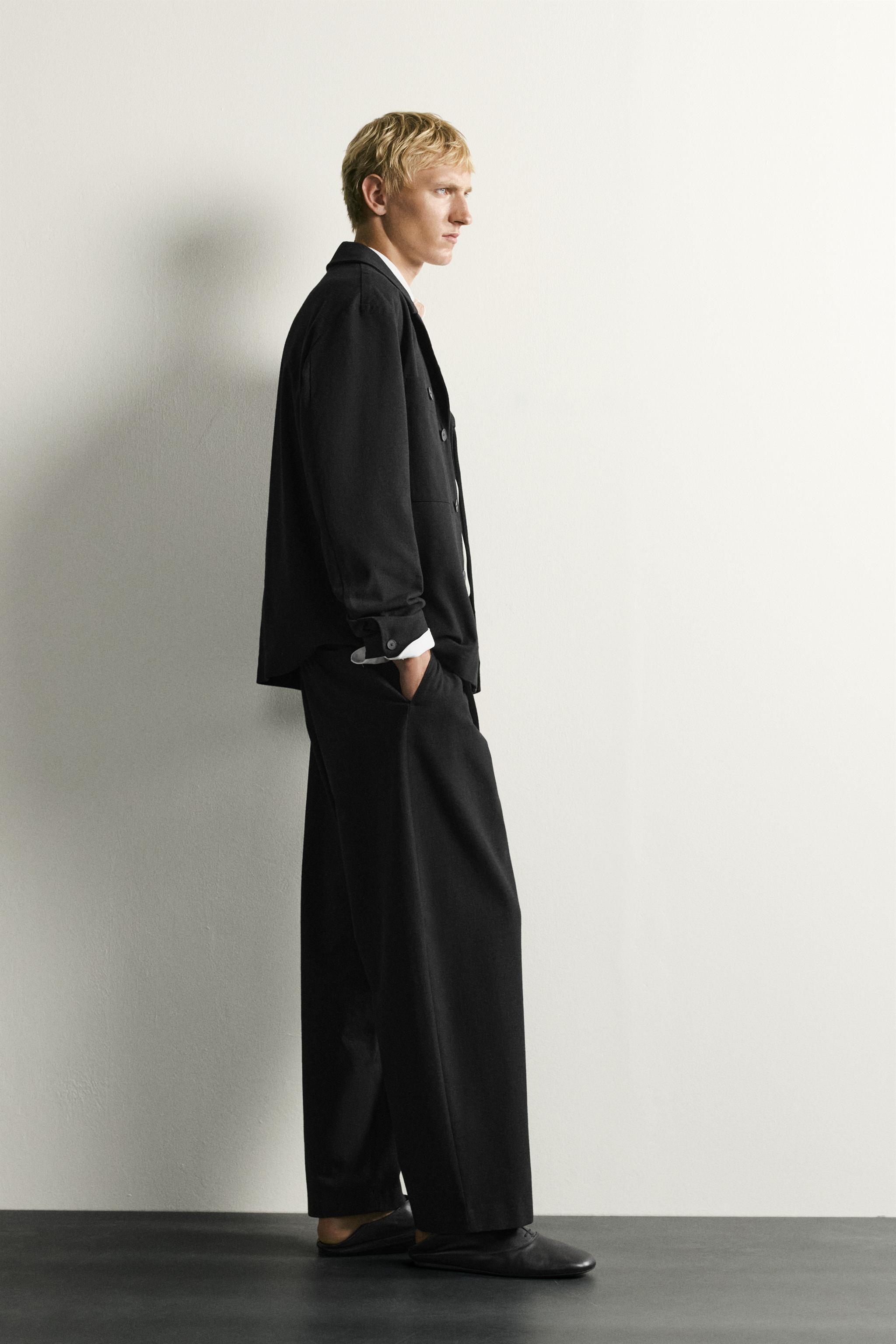 Мужские брюки Zara CROSSOVER BALLOON FIT PANTS — фото 4