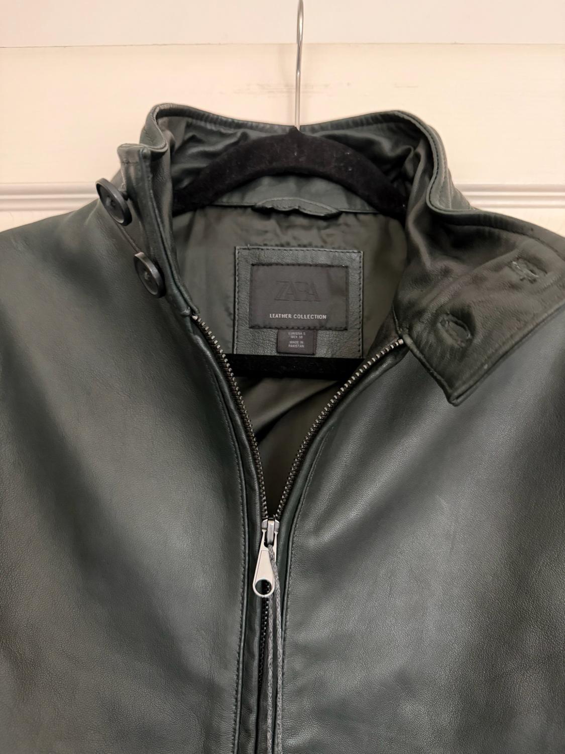 RELAXED FIT LEATHER JACKET - Image 4