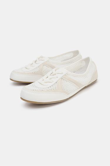 MESH TRAINERS - White by Zara - Image 3