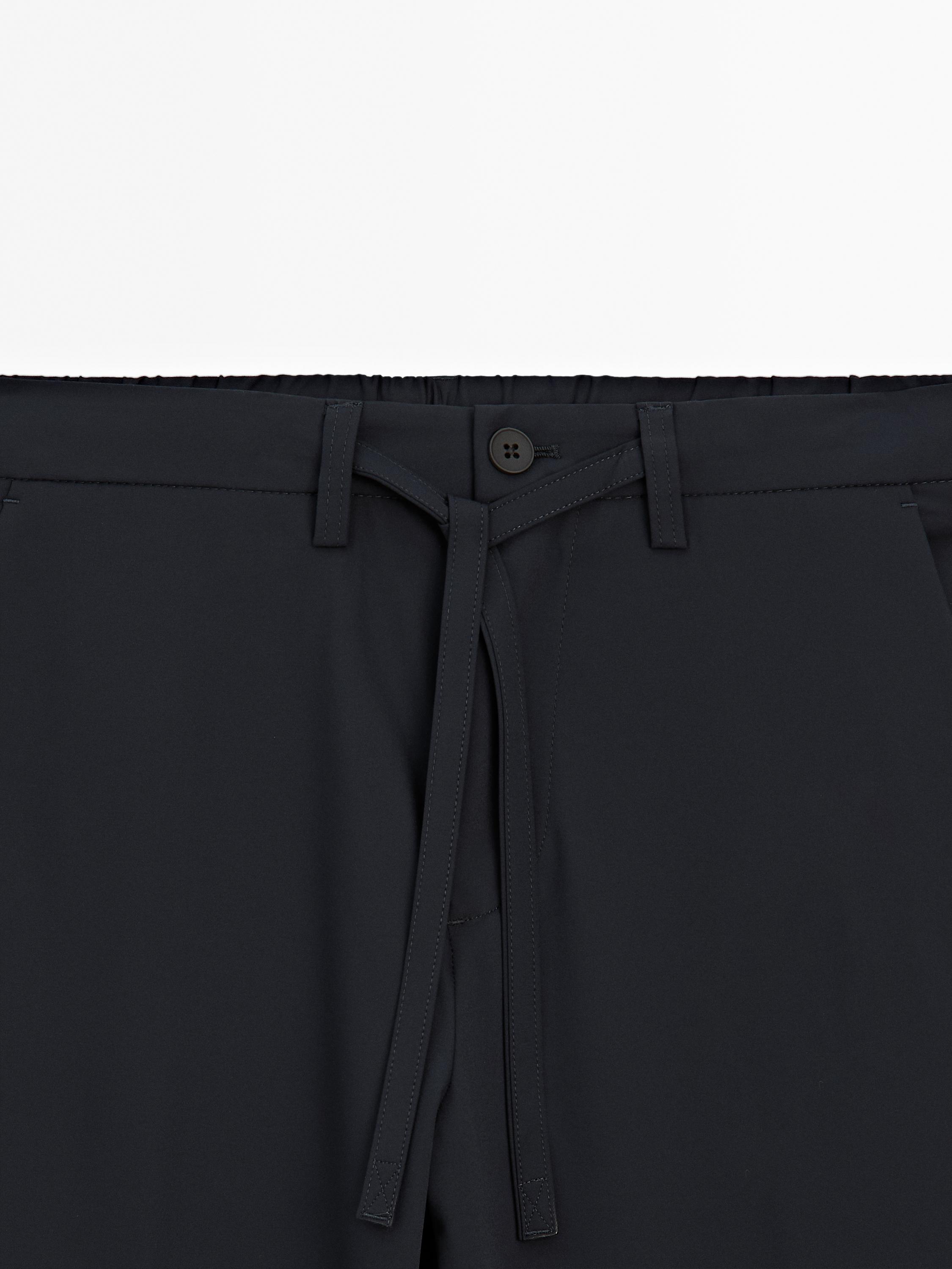 Regular-fit technical trousers