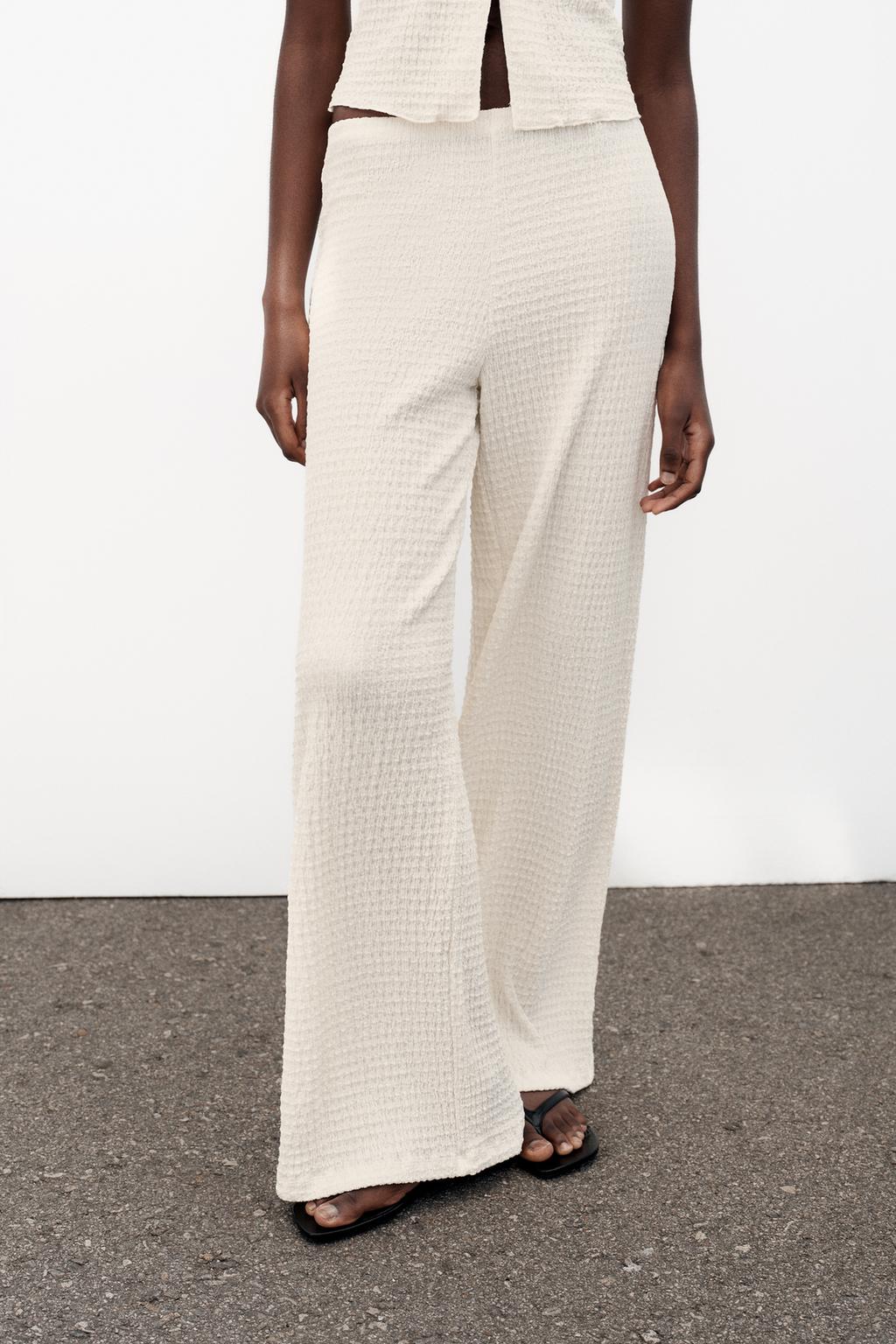 TEXTURED STRAIGHT LEG PANTS - image 2