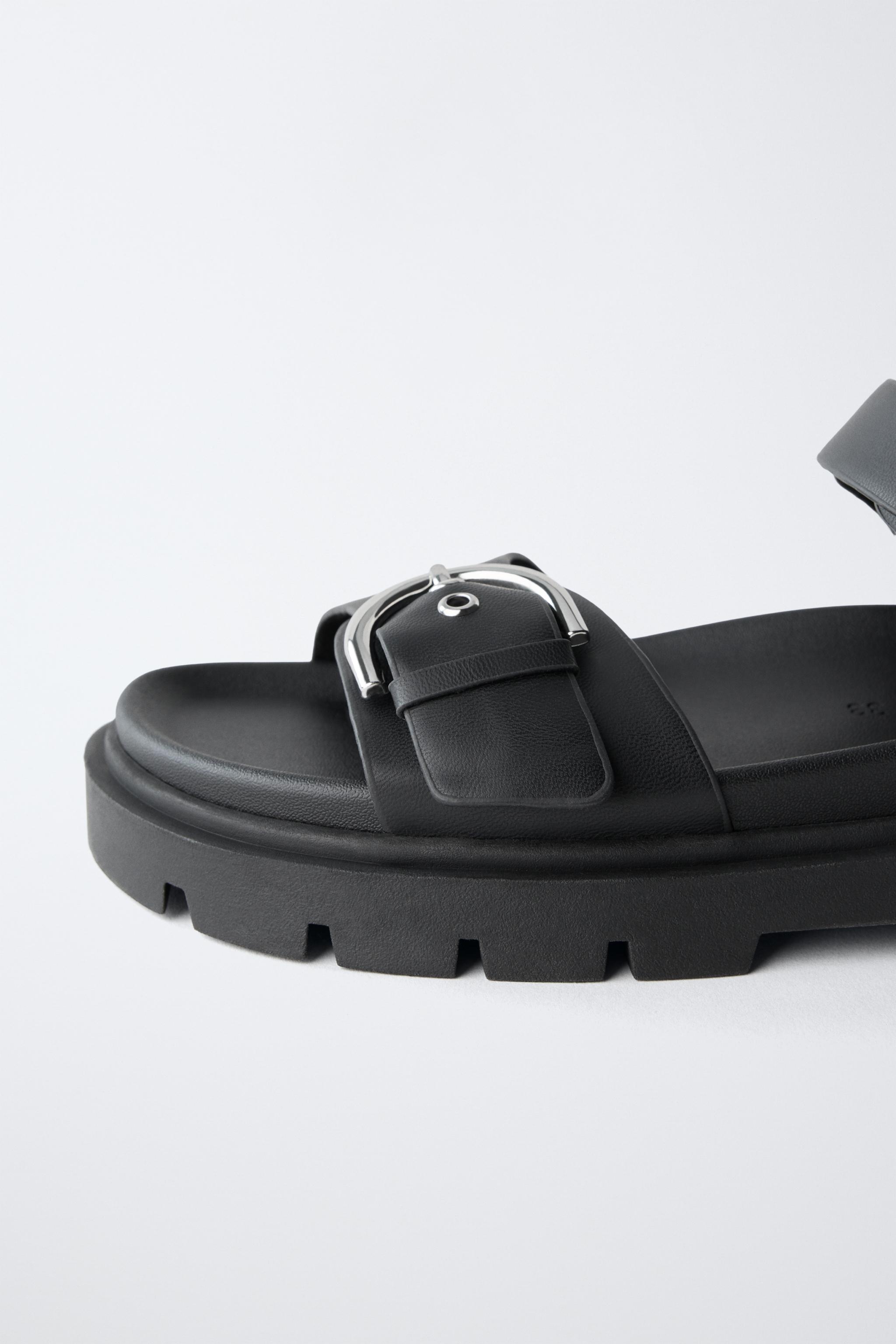 BUCKLED SANDALS