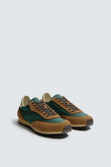 RETRO STYLE TRAINERS - Green by Zara