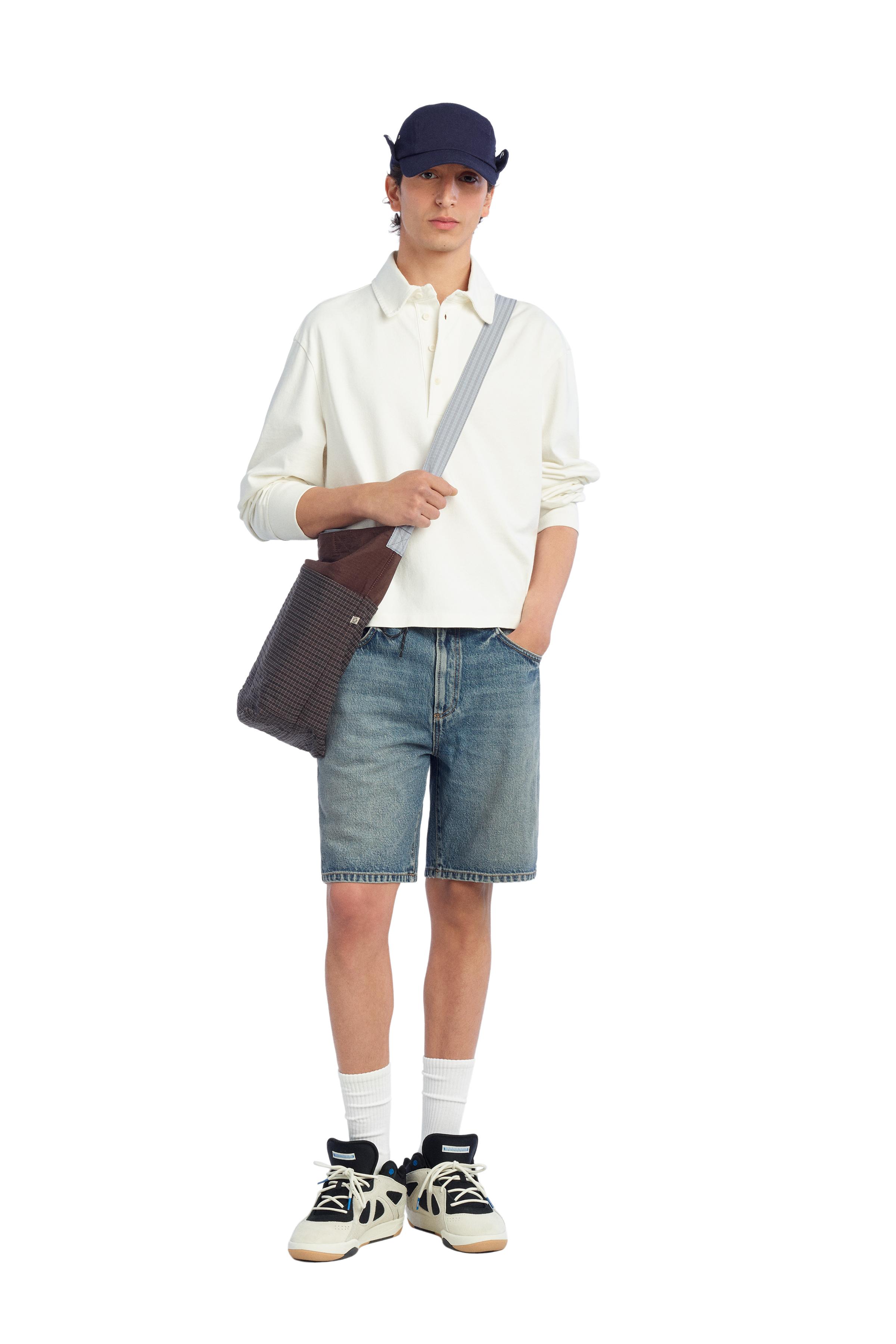 CROPPED FIT COTTON POLO SHIRT - Oyster-white | ZARA Canada