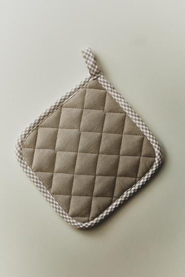 COTTON POT HOLDER - Brown / Taupe by Zara - Image 5