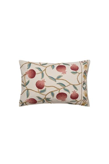 POMEGRANATE CUSHION COVER - Light beige by Zara