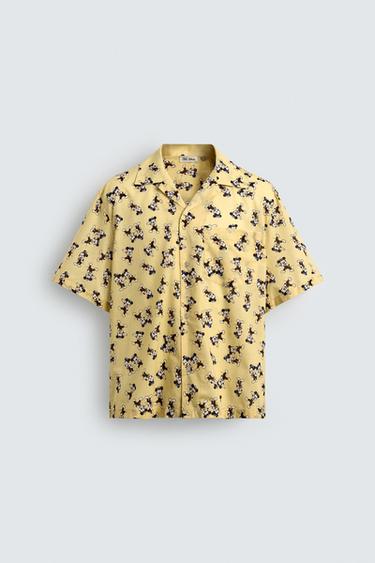 ÁO SƠ MI MORTY + FERDY HARRY LAMBERT FOR ZARA X DISNEY - Màu vàng bơ từ Zara