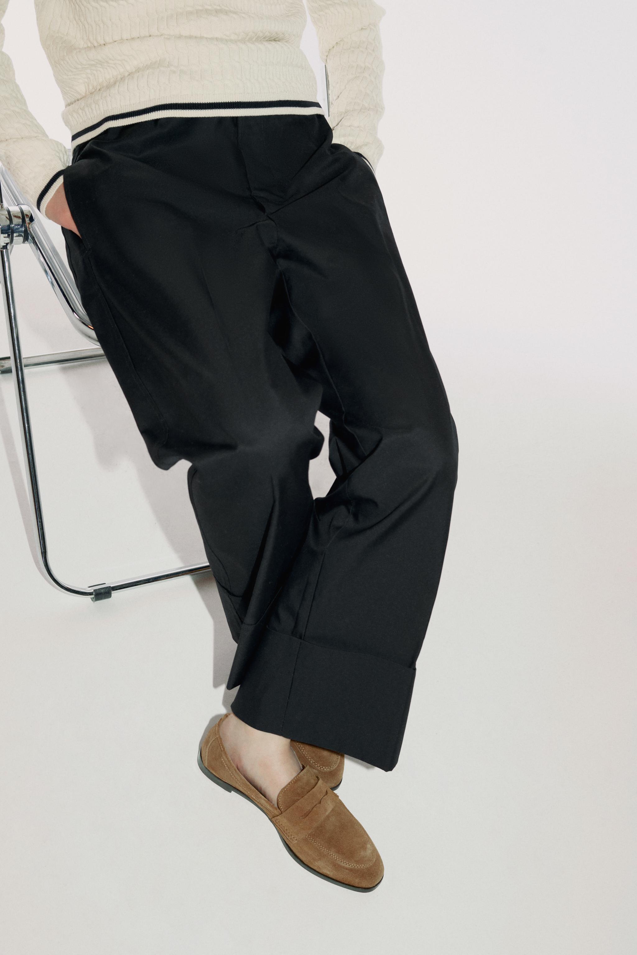 ZW COLLECTION チノパンツ - ブラック | ZARA Japan / 日本