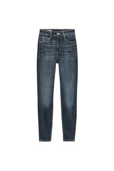 TRF SKINNY HIGH-WAIST JEANS - Navy blue by Zara