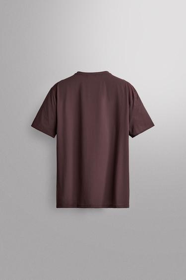 TEXTURED TECHNICAL T-SHIRT — Eggplant 2
