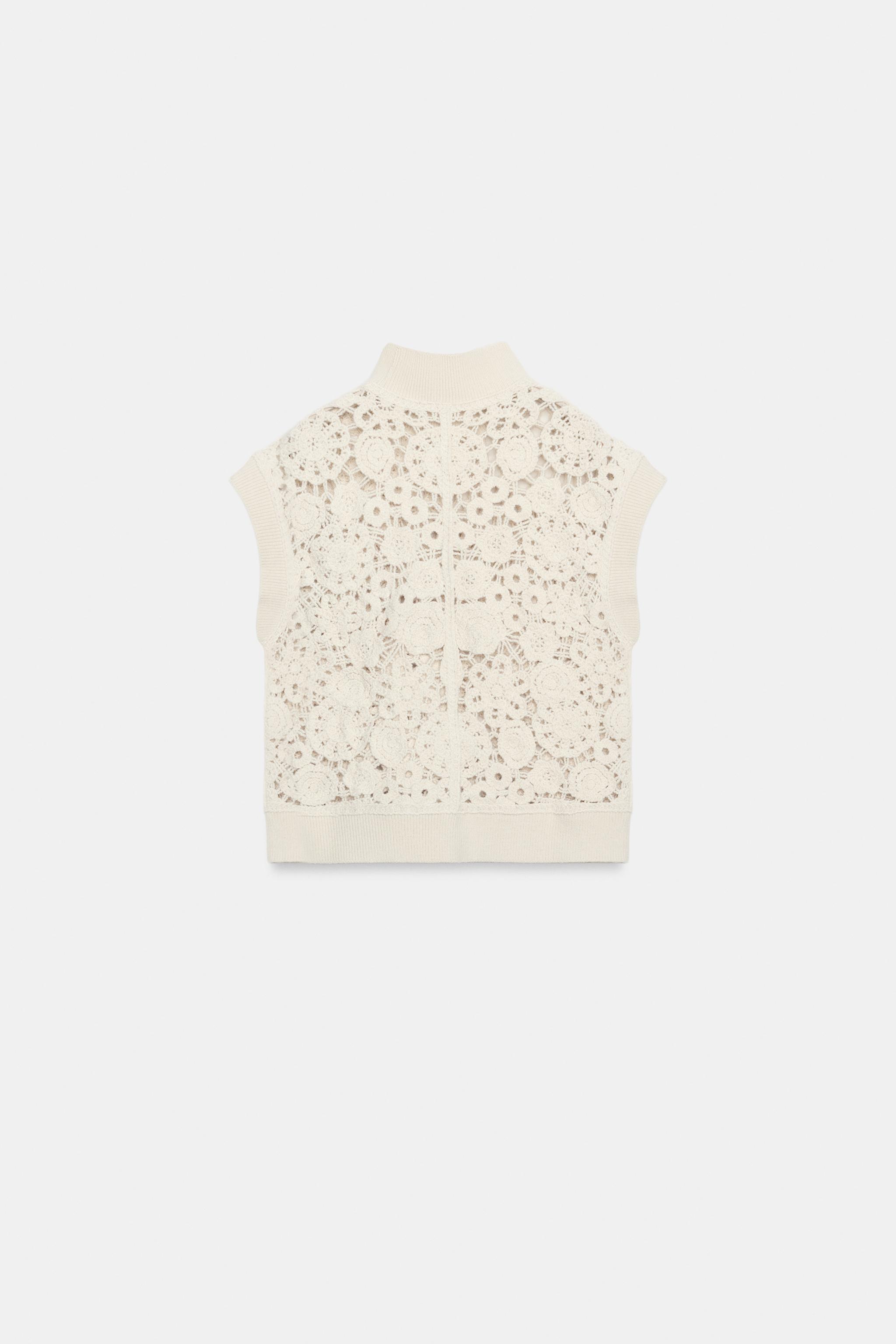 GILET COMBINÉ EN CROCHET