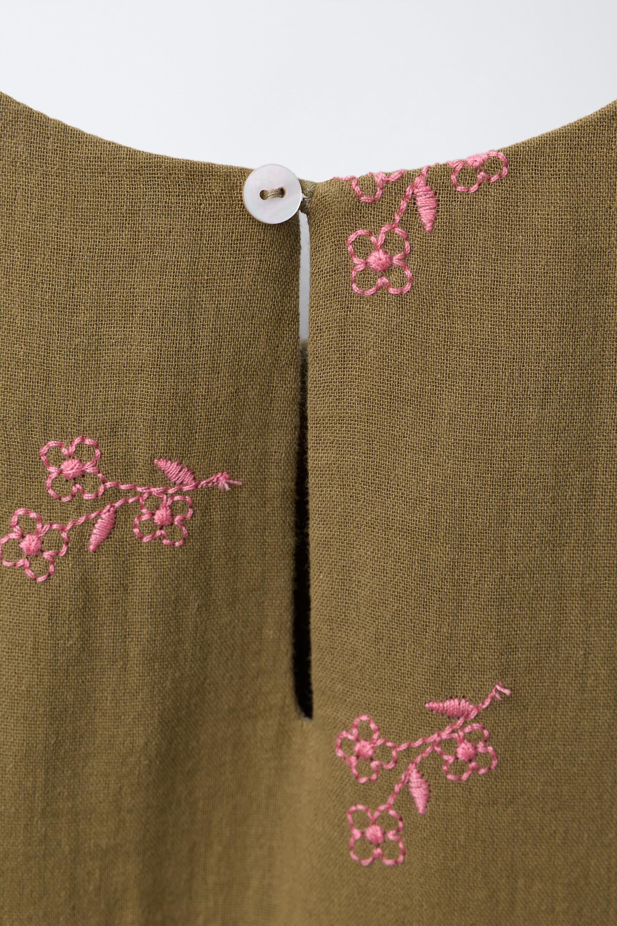 EMBROIDERED FLORAL DRESS