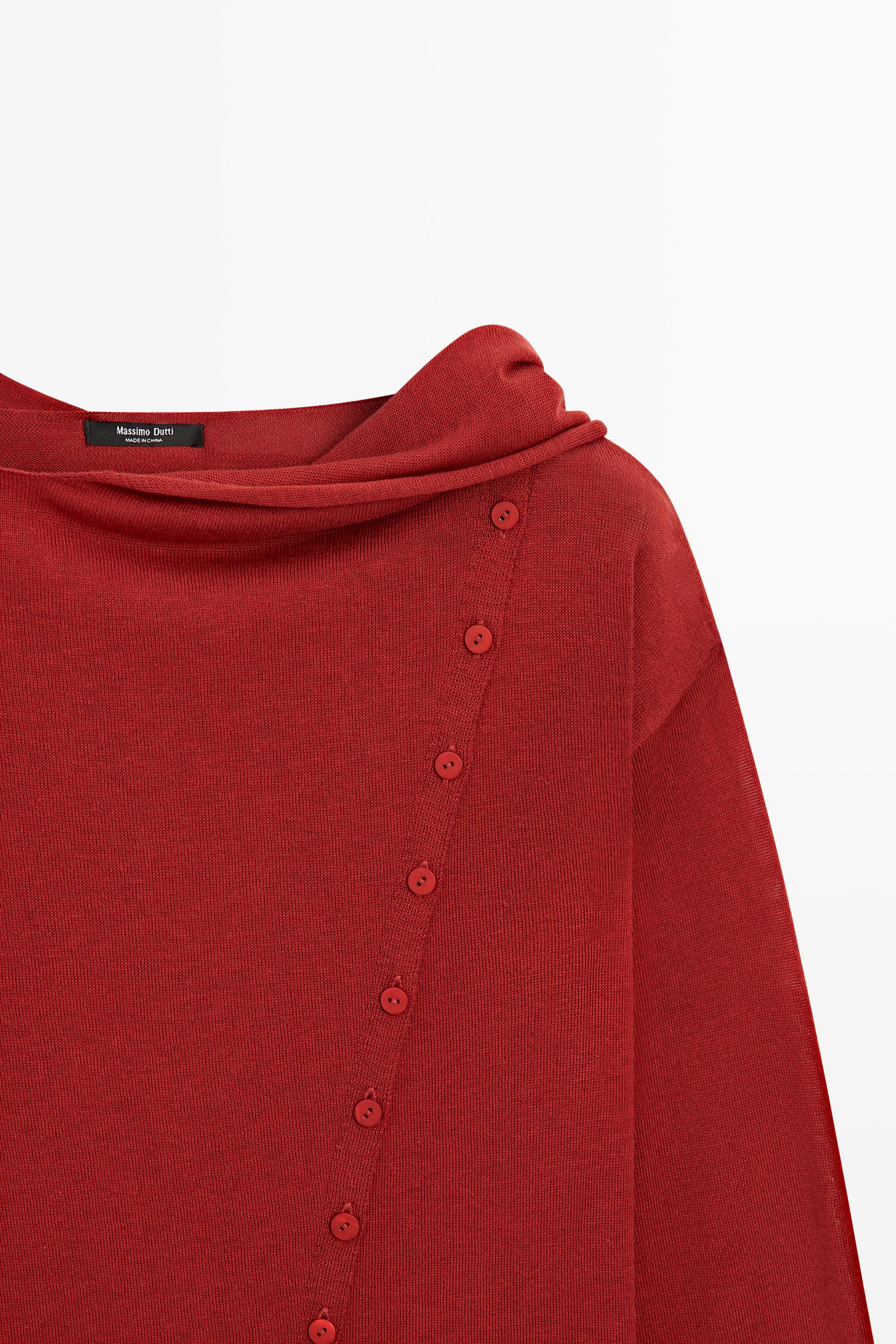 Cardigan à détail boutonnage avec écharpe