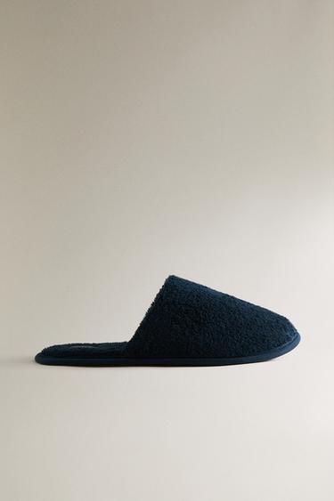 BADSTOFFEN BADSLIPPERS - Marineblauw van Zara