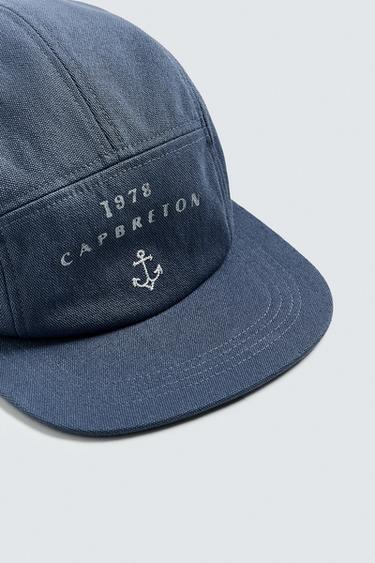 WASHED CAP WITH CONTRAST PRINT - Light blue by Zara - Image 6