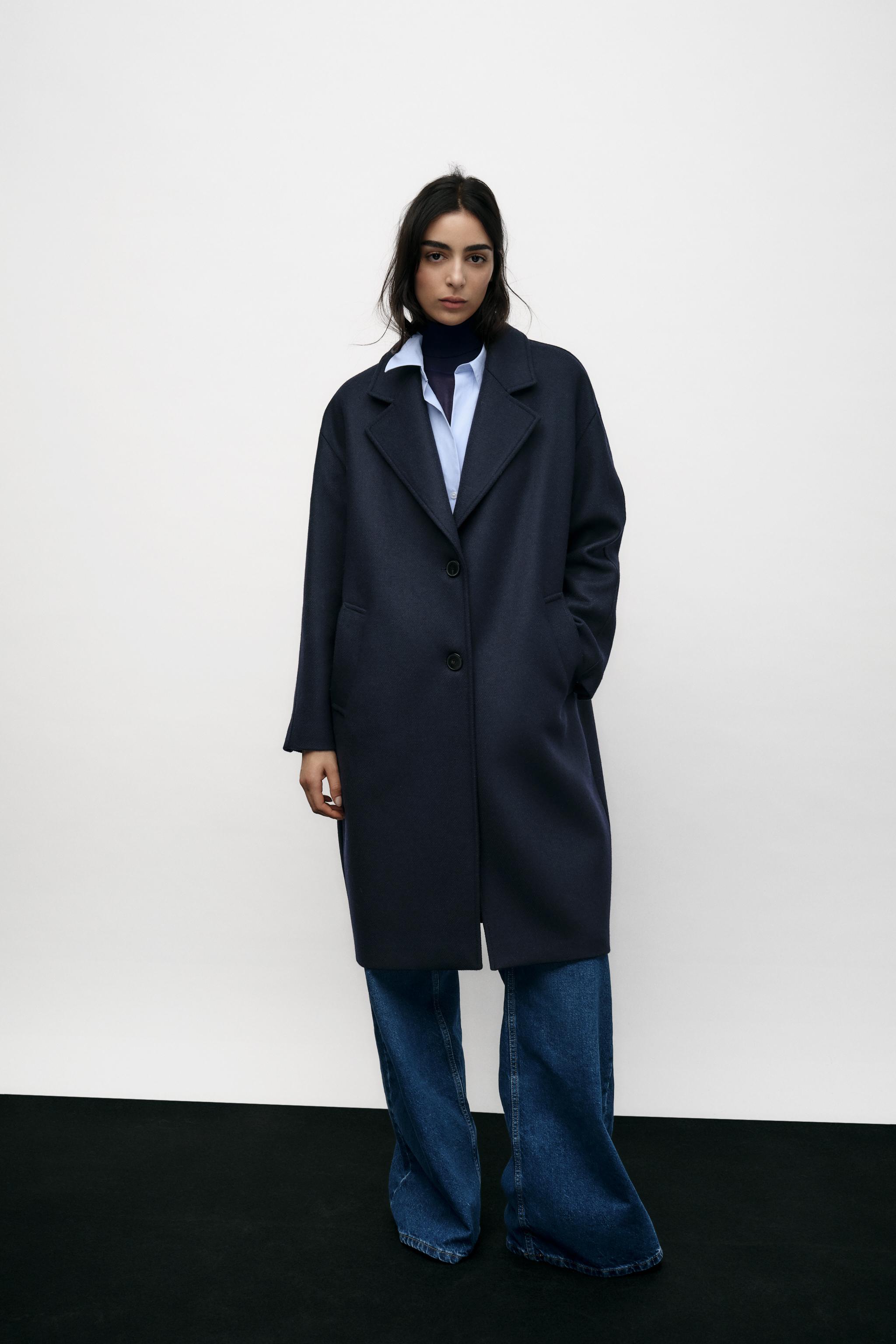 Zara 2024 OVERSIZED COAT WITH POCKETS