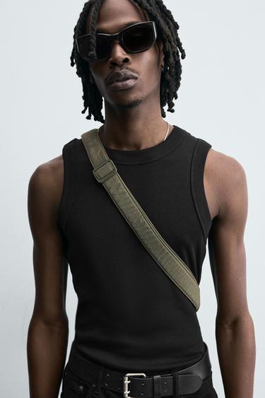 SAC BANDOULIÈRE NYLON RABAT - Vert kaki de Zara - Image 1