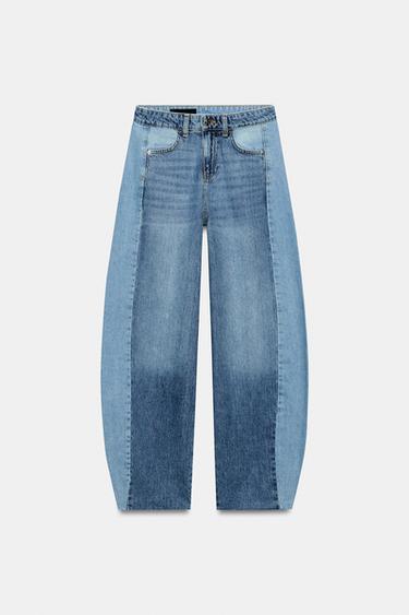 Z1975 COMBINED BARREL MID-WAIST JEANS - Mid-blue by Zara - Image 5