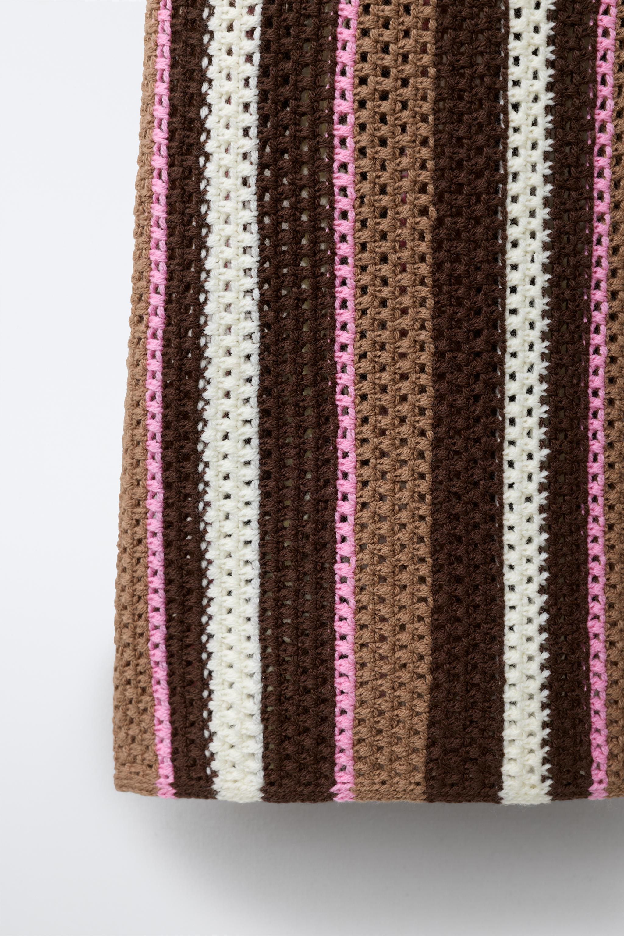 STRIPED KNIT PANTS