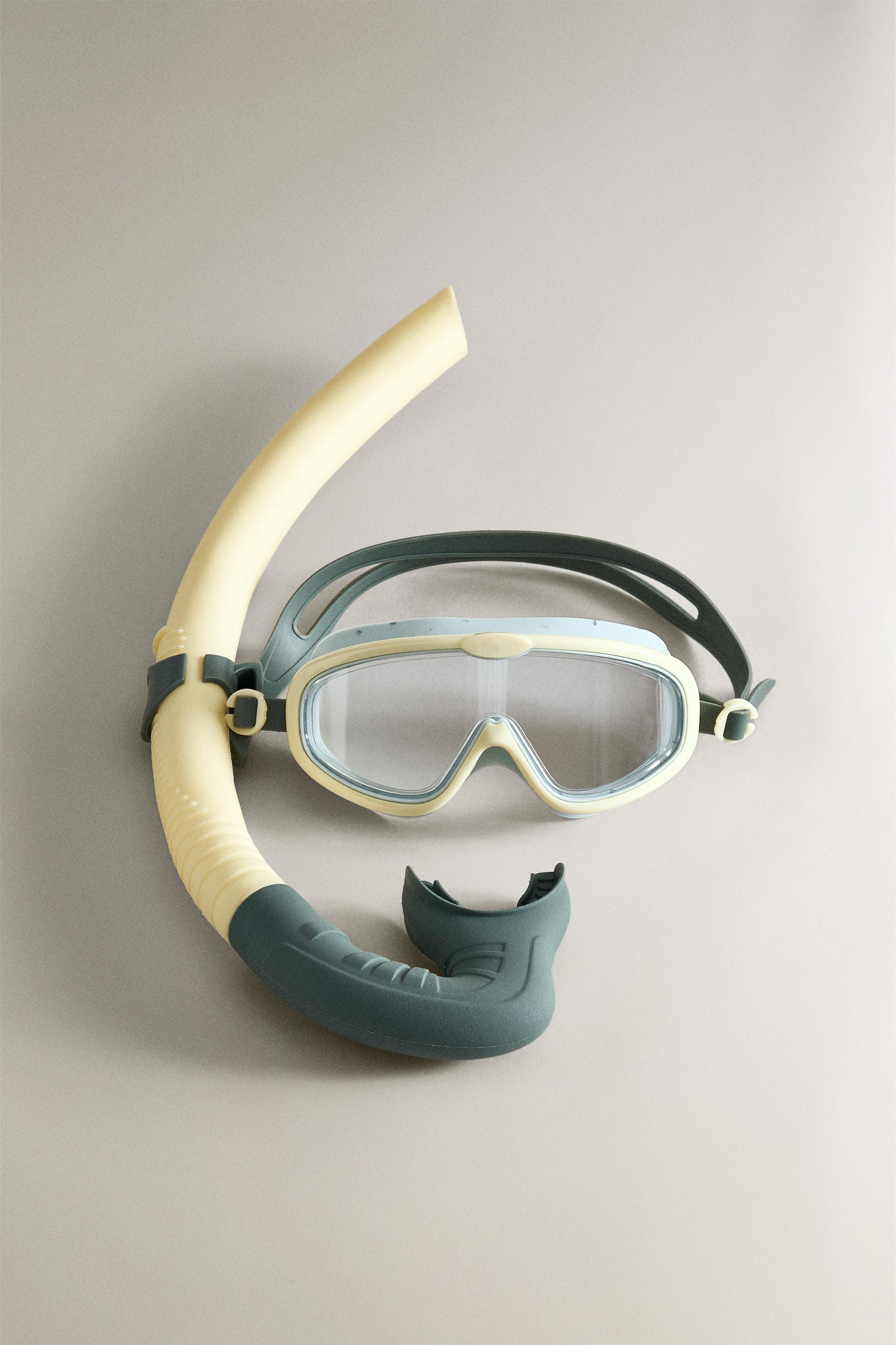 CHILDREN'S BEACH SNORKEL GOGGLES AND TUBE - Multicolored CHILDREN'S BEACH SNORKEL GOGGLES AND TUBE - Multicolored