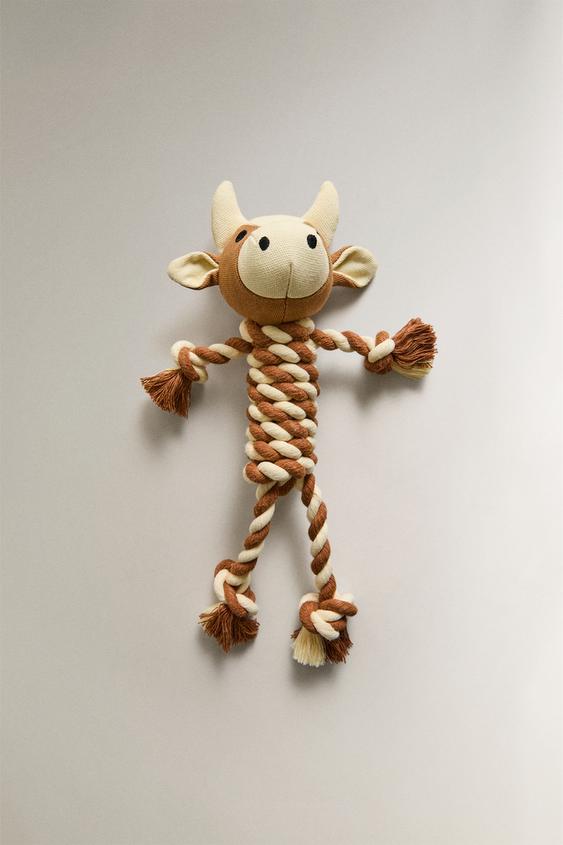 BRINQUEDO ANIMAIS DE ESTIMAÇÃO VACA - Marrom da Zara - Imagem 0