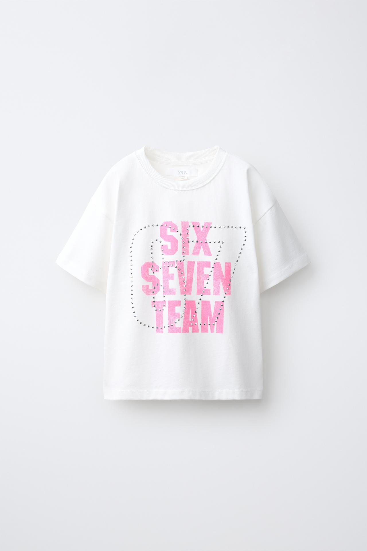 TEAM SIX SEVEN PRINTED T-SHIRT — White