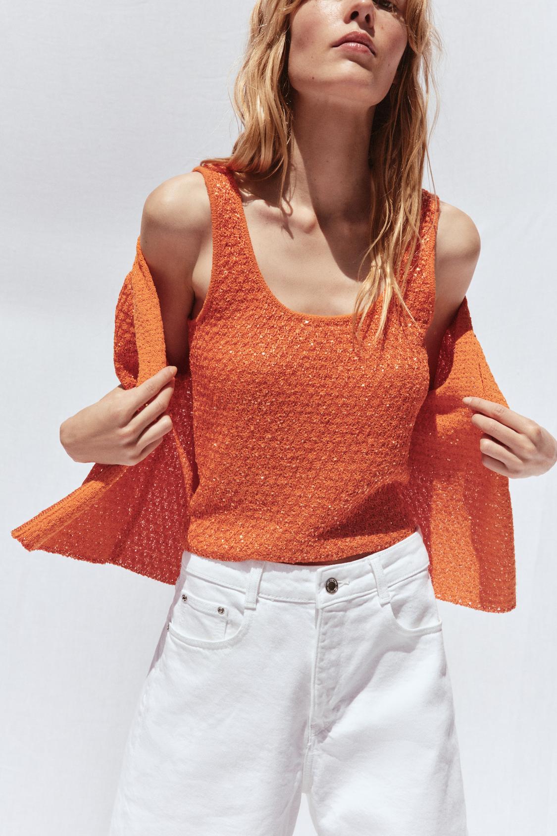 SEQUIN KNIT TOP