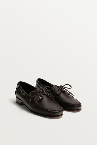 CASTELLANO 1920 ® X ZARA MAN DECK SHOES - Brown by Zara