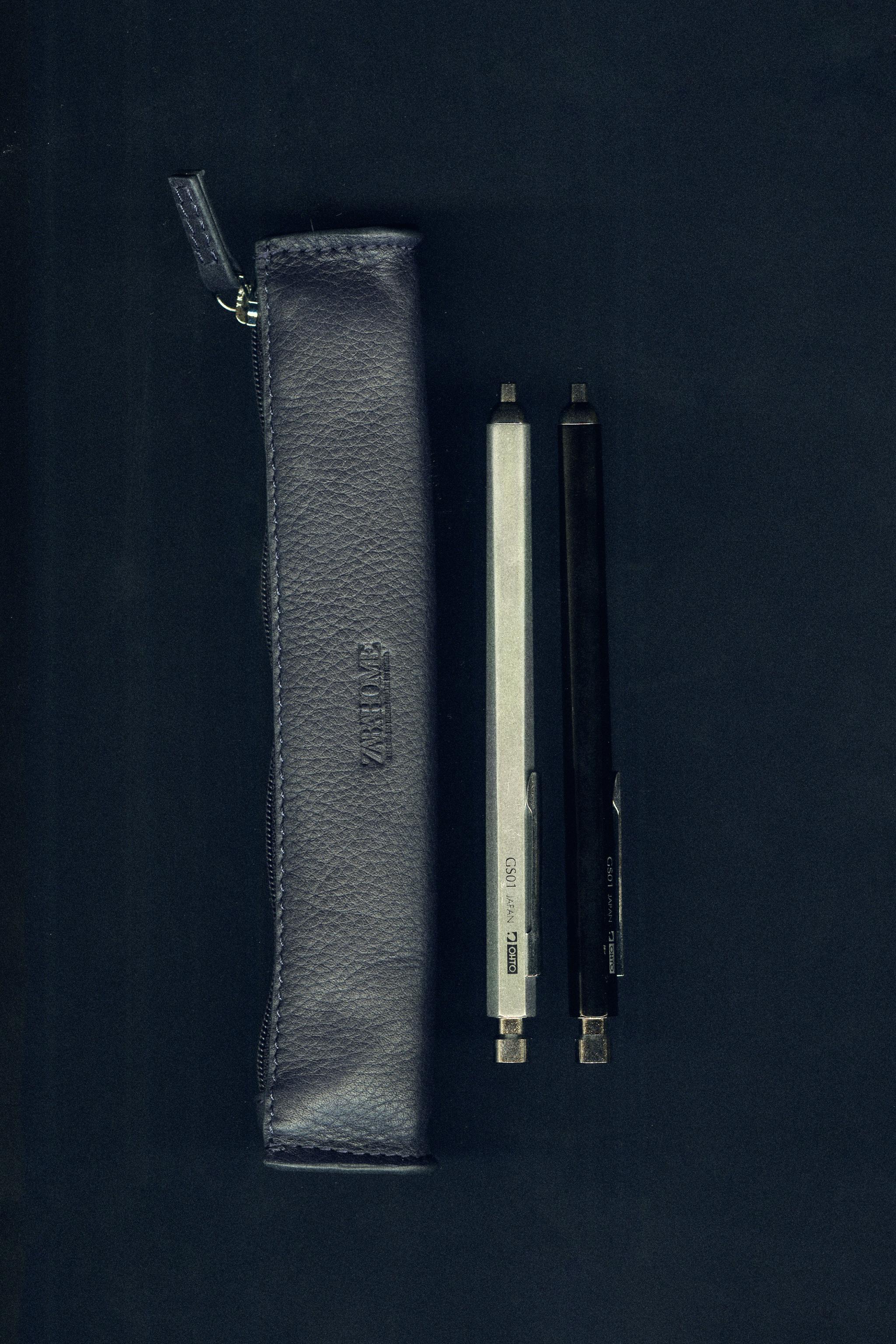 Zara BLUE LEATHER MINI CASE — фото 5