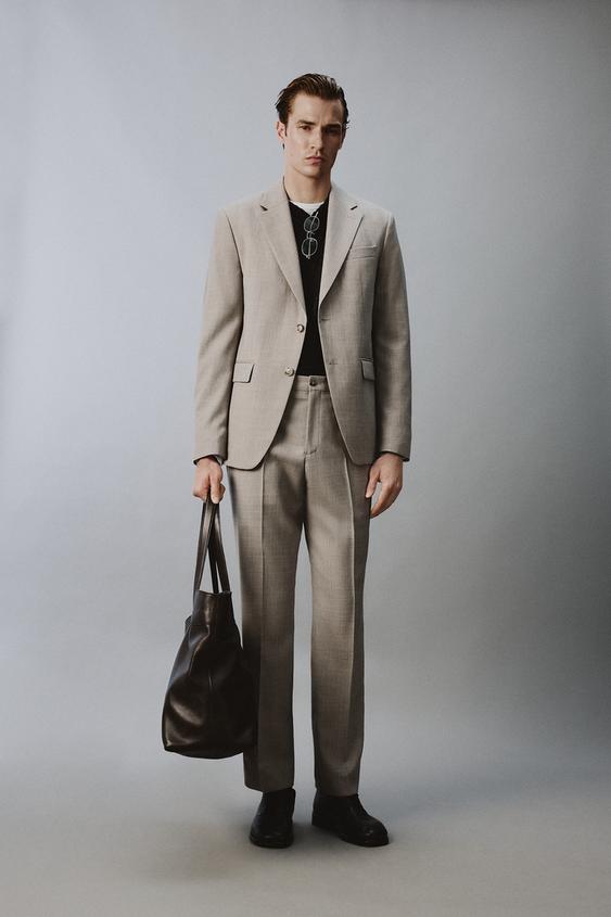 WOOL BLEND COMFORT SUIT PANTS from Zara - $79.90