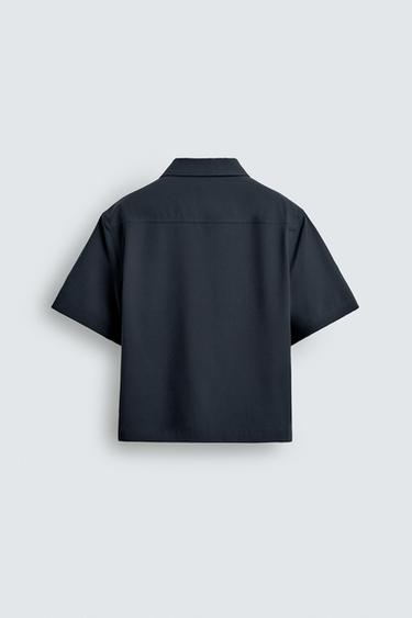 CHEMISE TECHNIQUE RELAXED FIT - Bleu de Zara - Image 7