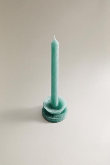 BOUGIE DÉCORATIVE BASE - Bleu de Zara - Image 1